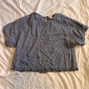 Casual Blue Women's Top